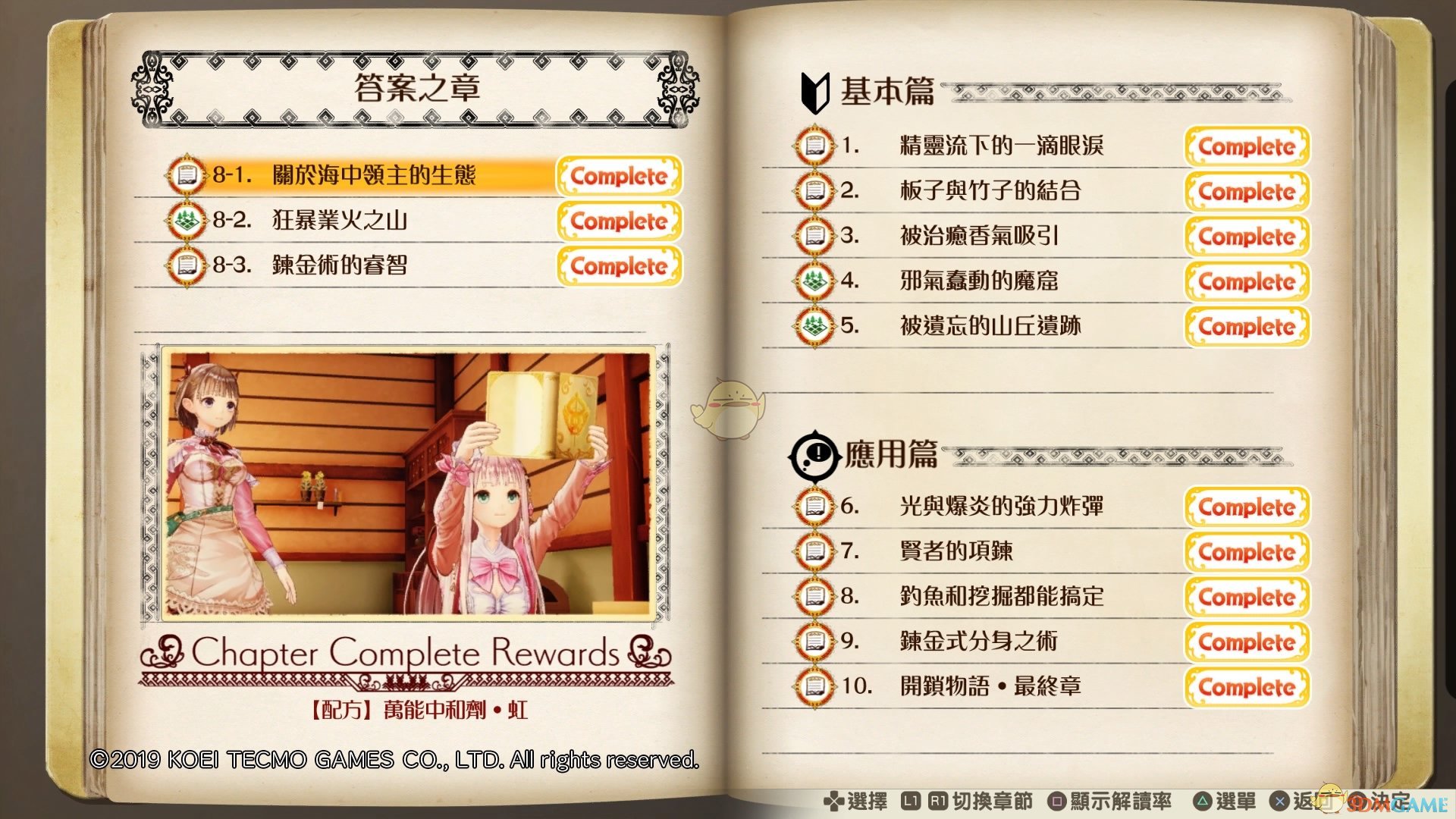 《露露亚的工作室：亚兰德的炼金术士4》答案之章过关要素和奖励分享