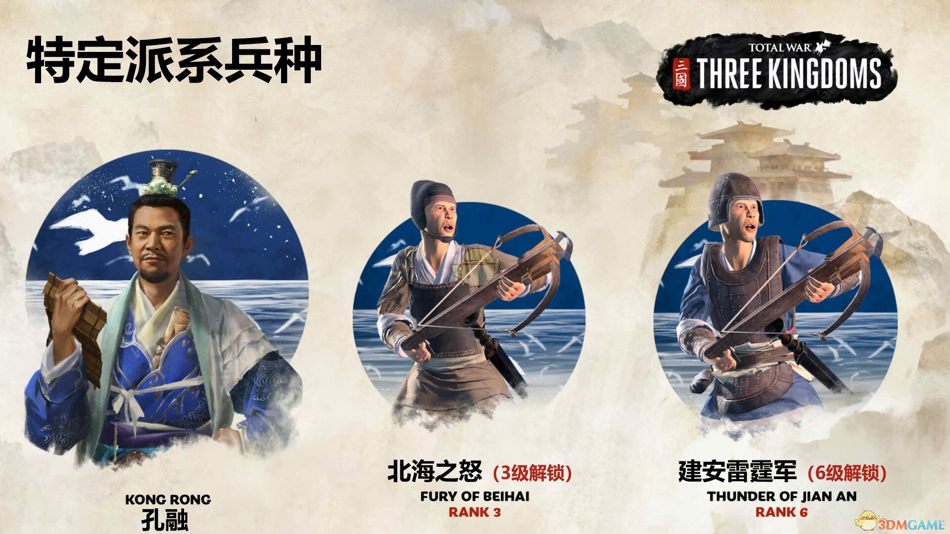 《全面战争：三国》孔融专属兵种一览