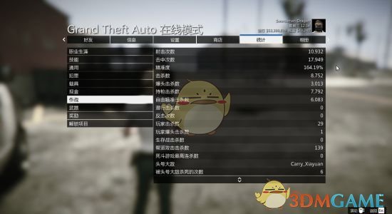 《侠盗猎车5》线上模式刷命中率数据指南