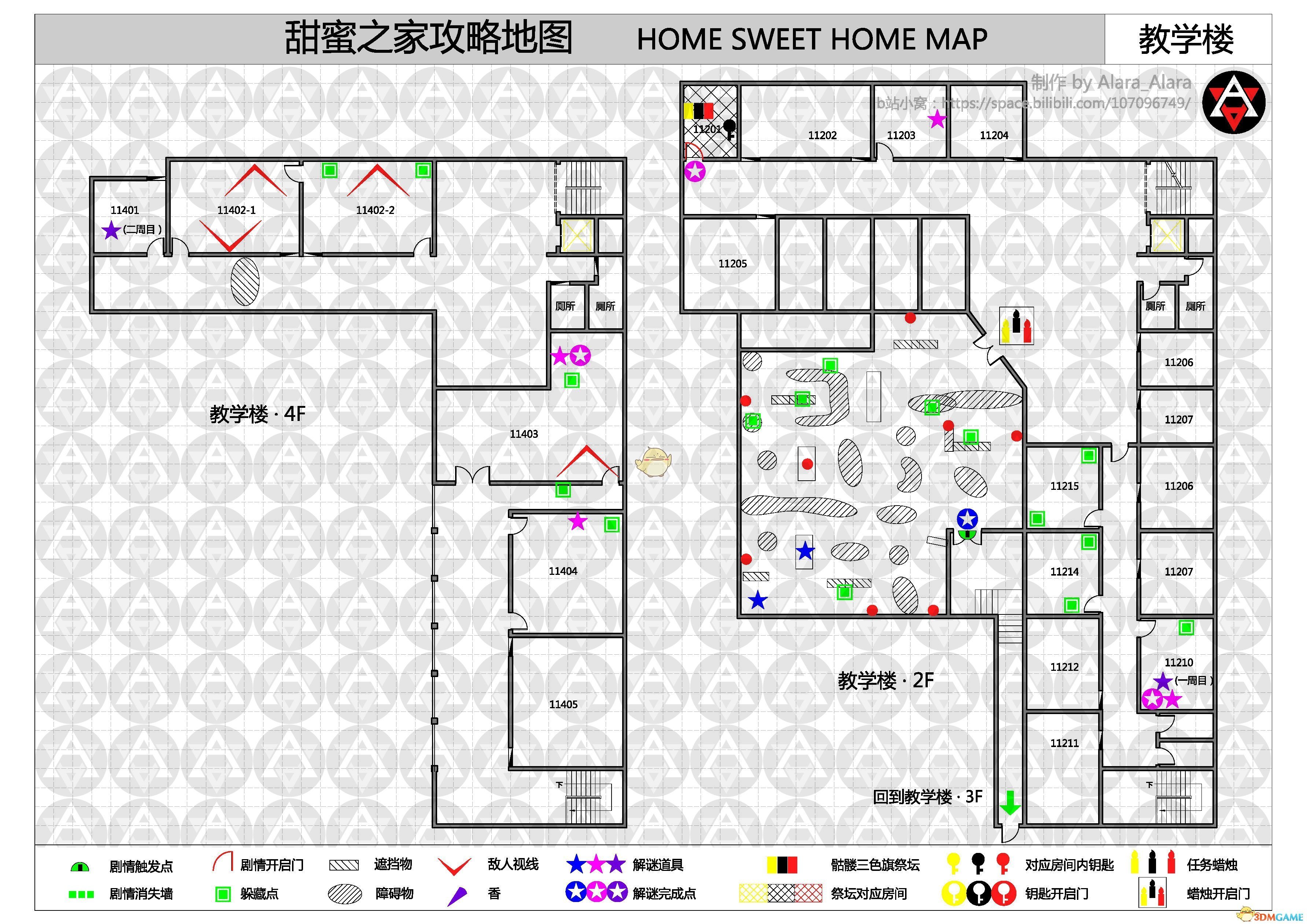 《甜蜜之家》全章节地图一览
