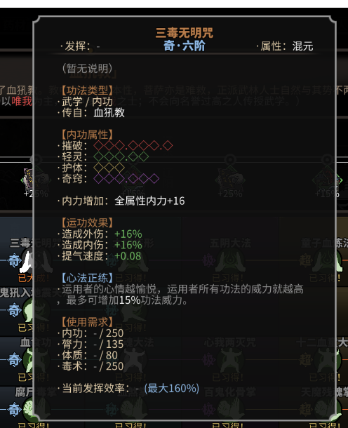 《太吾绘卷》为什么修炼血吼快乐功