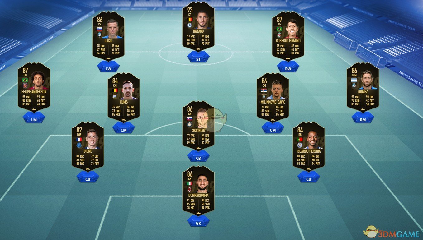  《FIFA 19》第十六周周最佳黑卡球员阵容一览 