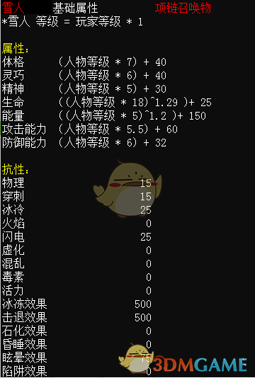 《恐怖黎明》战宠基础属性介绍