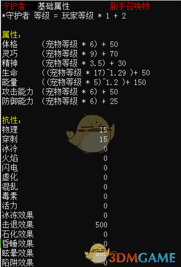 《恐怖黎明》战宠基础属性介绍