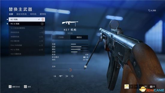 《战地5》全轻机枪详细介绍