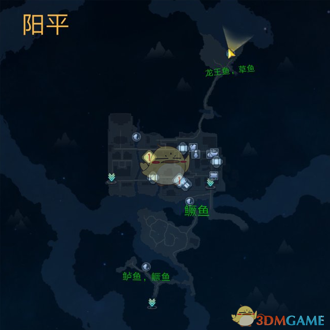 《古剑奇谭3》全钓鱼位置图分享