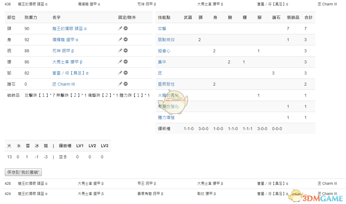 《怪物猎人：世界》PC3.2大剑配装一览