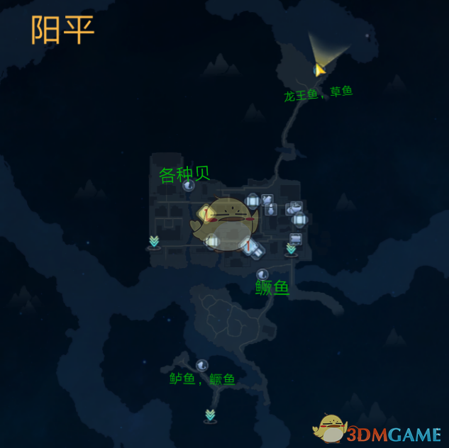 《古剑奇谭3》全钓鱼位置图分享