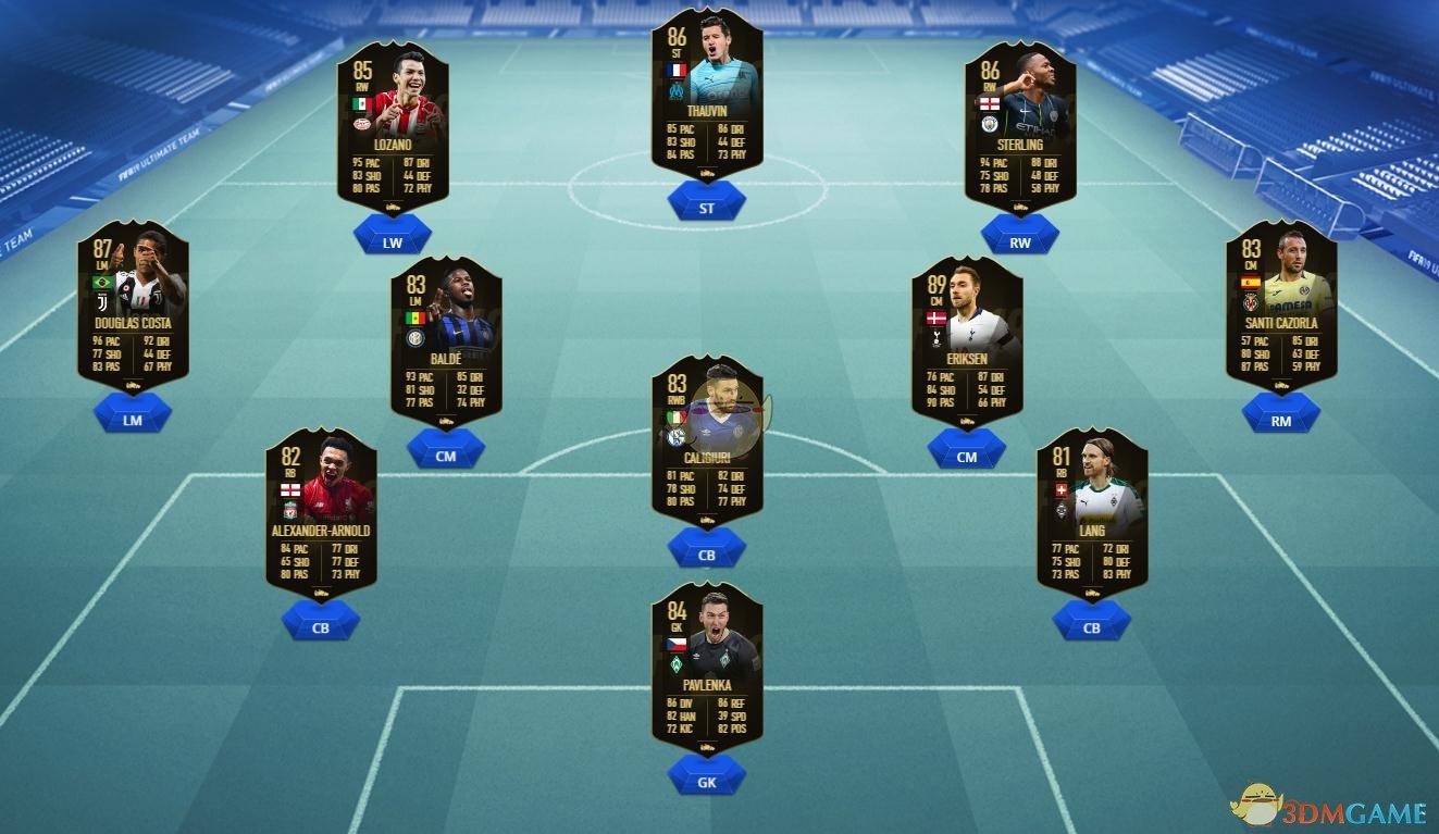 《FIFA 19》第十一周周最佳黑卡球员阵容一览 