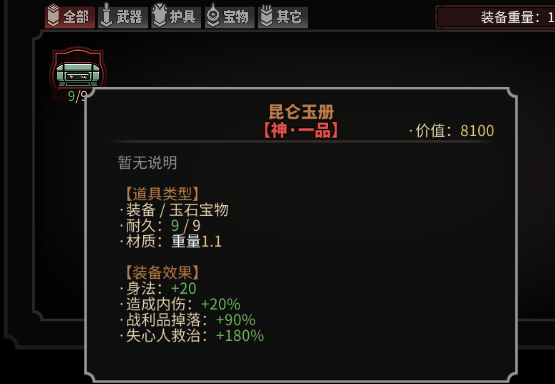 《太吾绘卷》全传家宝作用一览