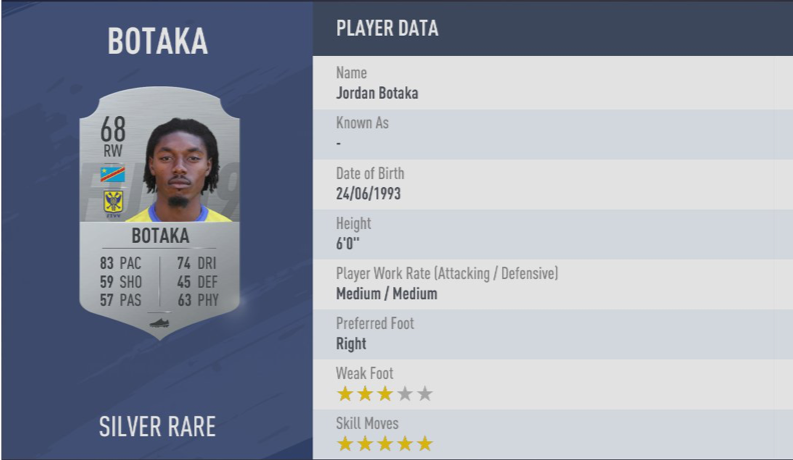 《FIFA 19》全5星花式球员汇总
