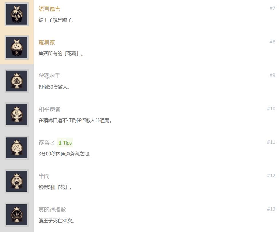 《说谎公主与失明王子》中文奖杯列表一览 白金奖杯怎么拿