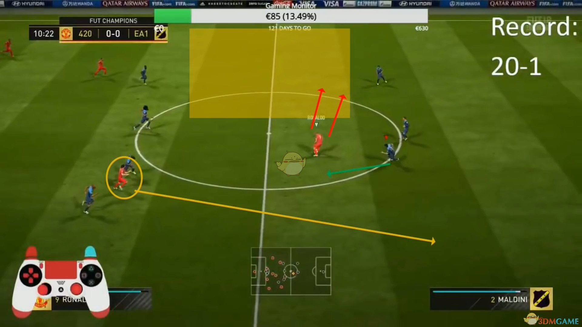 《FIFA 19》防守教程心得