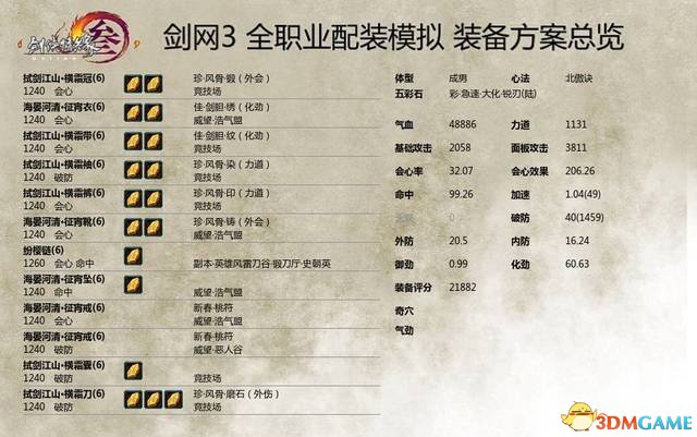 《剑网3》霸刀PVP竞技场武器配装说明