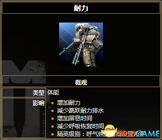 逃离塔科夫技能效果展示 逃离塔科夫技能属性介绍
