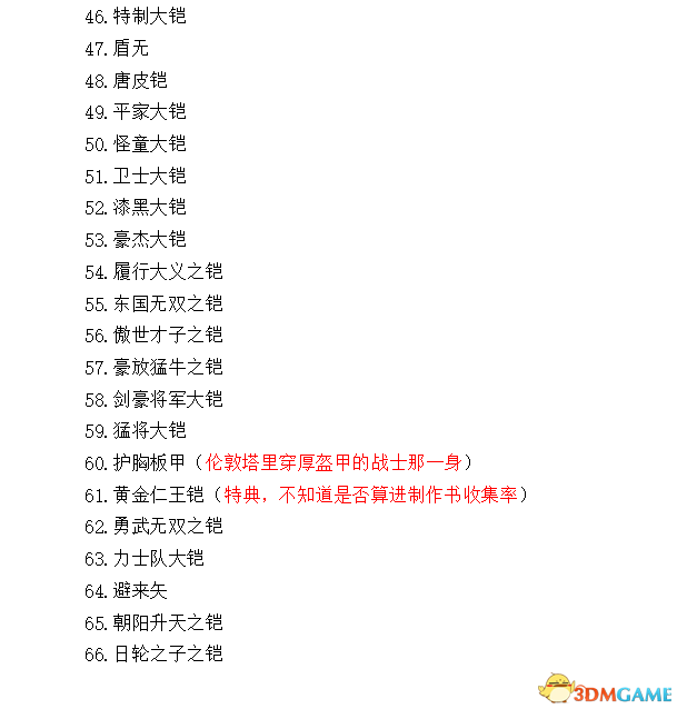 仁王1.21版本全部可锻造武器和防具和道具一览