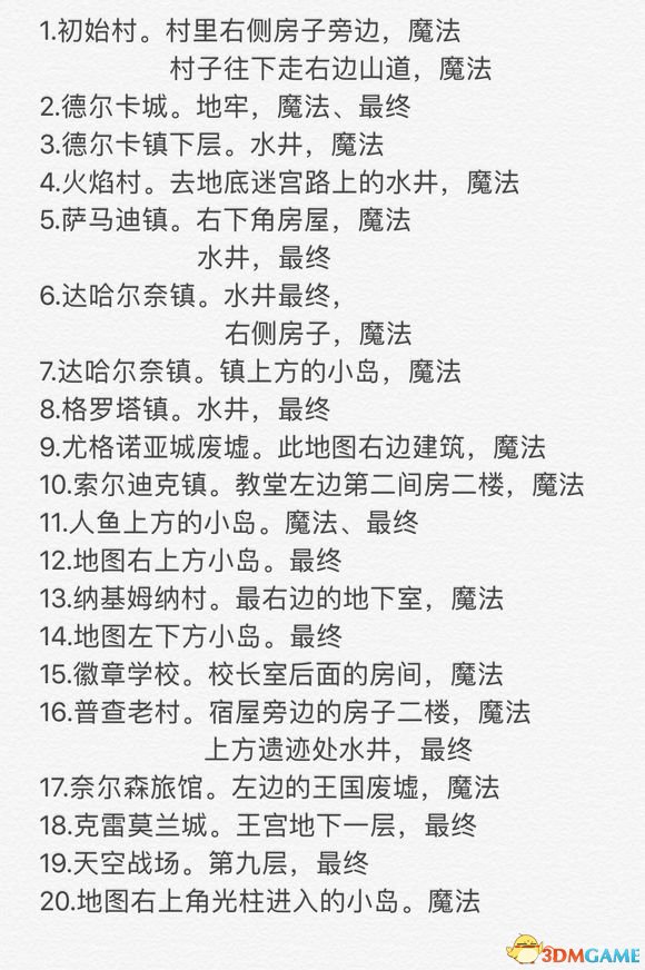 勇者斗恶龙11钥匙开门地点整理图览