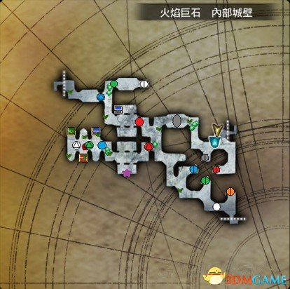 刀剑神域虚空幻界火焰巨石内部城壁全开关图片一览