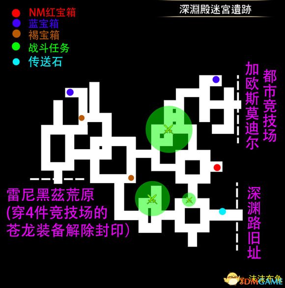 刀剑神域虚空幻界苍空的斗士易卡关地图分享