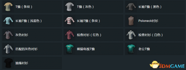 绝地求生衣服汇总 绝地全部衣服图片一览