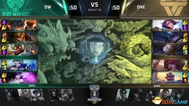 LOL2017全球总决赛入围赛 正在直播：DW VS ONE