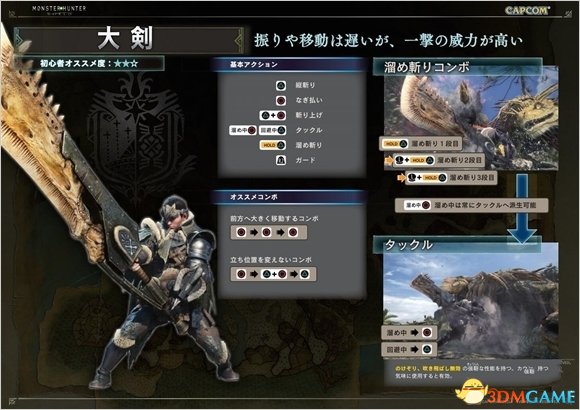 怪物猎人世界公开TGS试玩版操作手册介绍