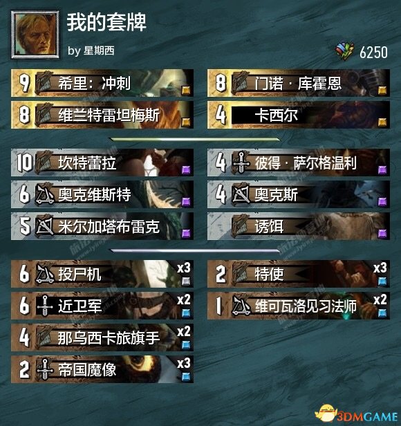 巫师之昆特牌间谍卡组推荐 昆特牌希里间谍卡组推荐