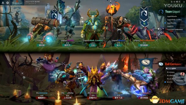 DOTA2 TI7小组赛A组 EG vs Liquid比赛视频