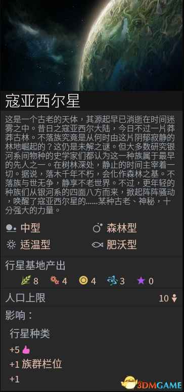 无尽空间2有哪些特殊星球 特殊星球图鉴大全及属性