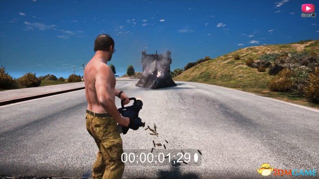 GTA5各种重型载具防御力怎么样 加特林射击测试视频