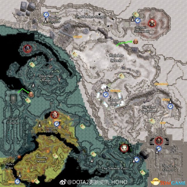 DOTA2破泞之战卡尔在哪 破泞之战两个卡尔的位置