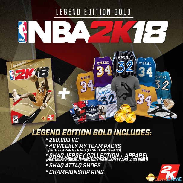 nba2k18黄金版多少钱 nba2k18全版本售价说明