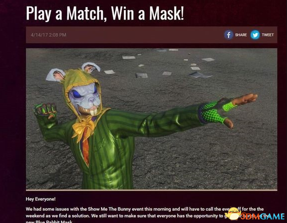 h1z1兔头怎么获得 h1z1免费兔头活动详细说明