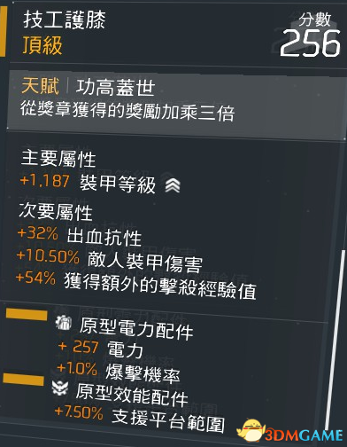 全境封锁常见金装搭配方法