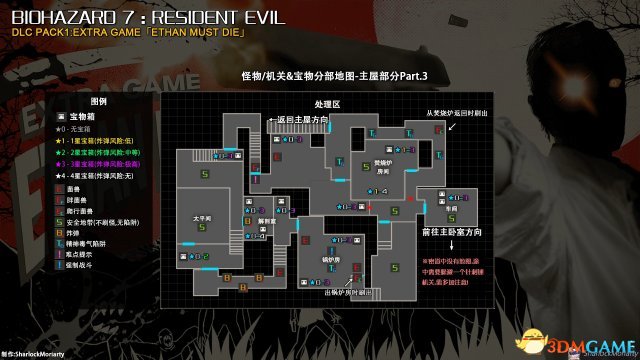 生化7宝箱及陷阱位置