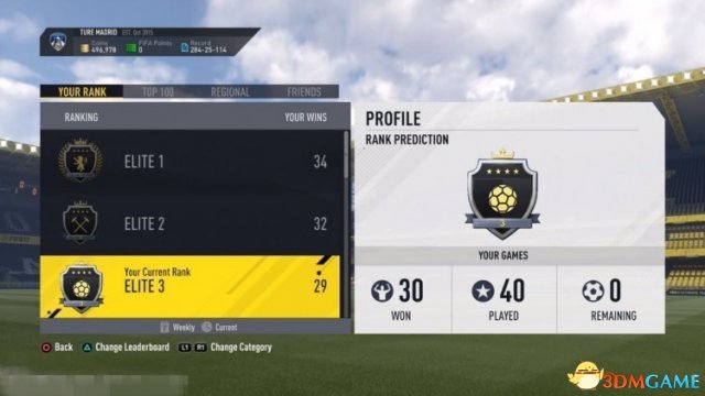 FIFA17月Elite3小结与心得