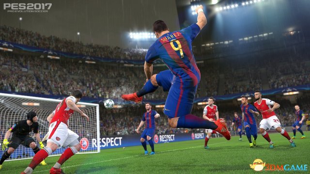 《实况足球2017》PC版PS4版XBOX版画面对比测试图