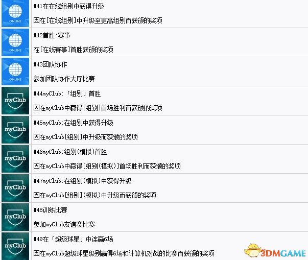 实况足球2017全成就奖杯达成方法
