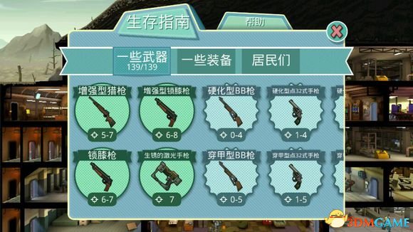 《辐射避难所》武器装备人物图鉴