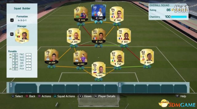 FIFA16终极5星SM阵容