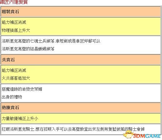 黑暗之魂3 宝石质变效果一览表 宝石质变有什么效果