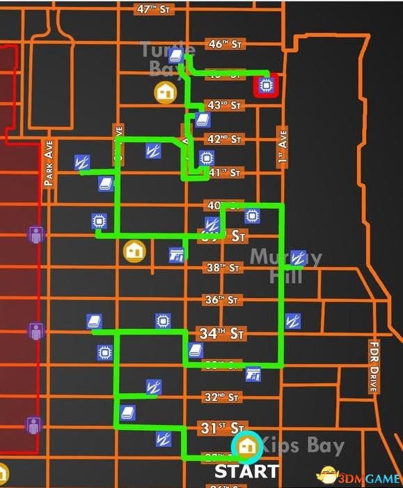 全境封锁白区刷材料路线