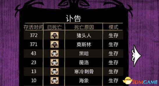 饥荒删除停尸房记录