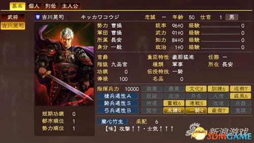 《三国志13》吉川晃司获取方法 吉川晃司怎么入手