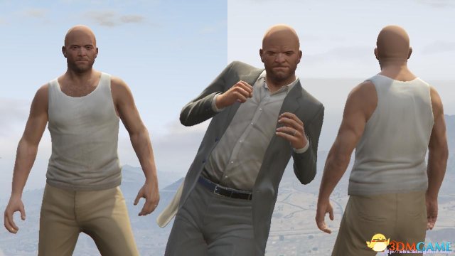 侠盗猎车5GTA5PC版 人物MOD 激秃人渣光头麦可MOD
