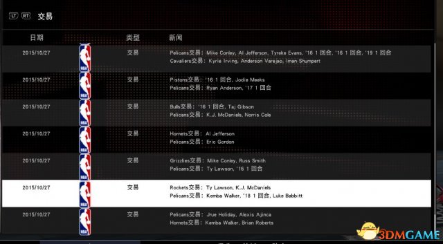 NBA2K16转会交易指南