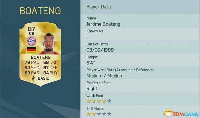 FIFA 16 十大防守悍将 FIFA16中有哪些防守悍将