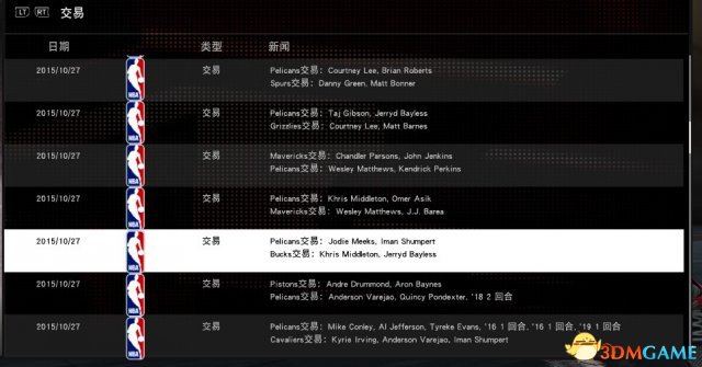 NBA2K16转会交易指南