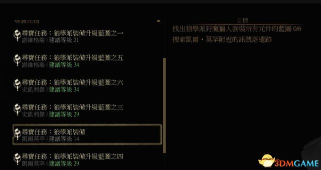 巫师3狼学派套装图纸