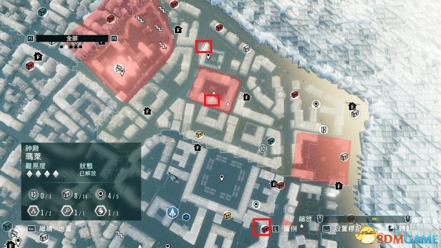 刺客信条：大革命 多人任务全同步点收集地图攻略 